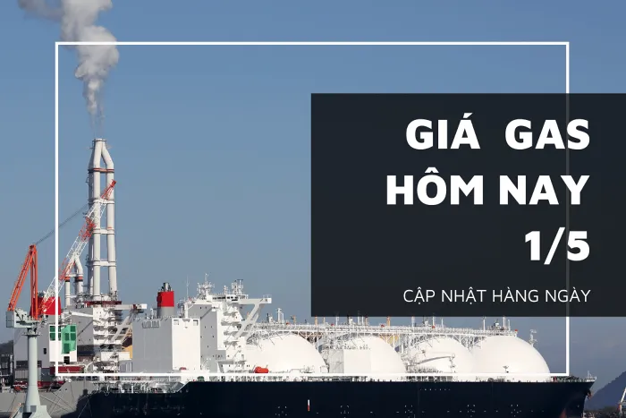 Giá gas trượt nhẹ trở lại vào sáng 1/5